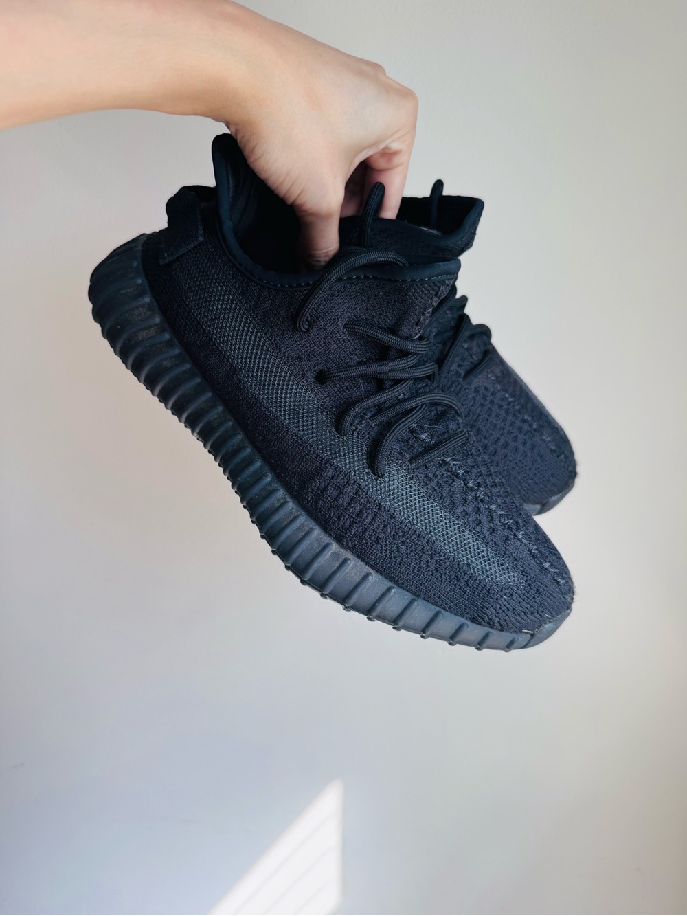 Adidas Black Knit Yeezy Boosts